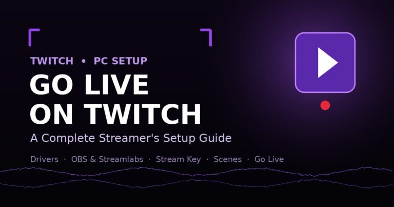 How to go live on twitch on pc